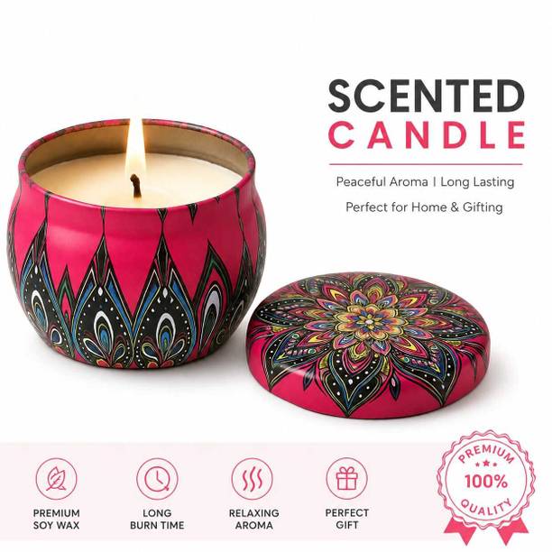 ZenvanaFragrances ZENVANA Mandala Tin Jar Scented Candle Candle