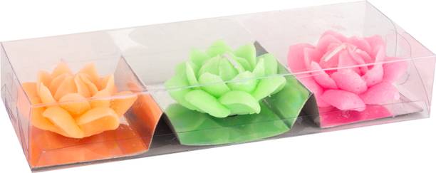 GOPAL Wax Floating Candel Set of 3 Pcs Candle