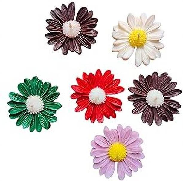 DeepSugandh Set of 6 Daisy Flower Floating Candles for Water Bowl | Multiple Scented Candle