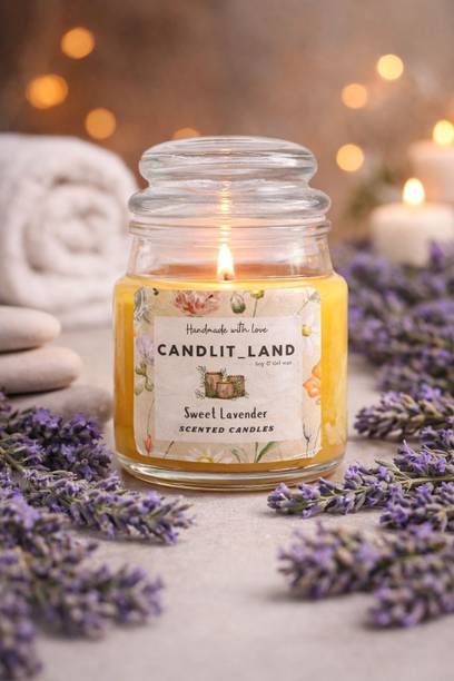 CandlitLand Solar Bloom Soya Wax Jar Scented Candle