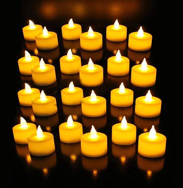 KP2 LED Candle Tealight Diya Decorative Lights Plastic (Pack of 12) Hanging Diya Set