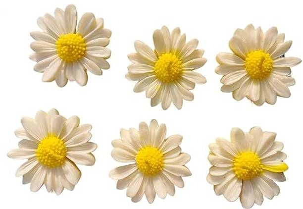 DeepSugandh Set of 6 Daisy Flower Floating Candles for Water Bowl | Multiple Scented Candle