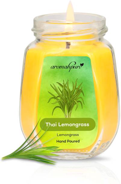 Aromahpure Scented Candle - Handcrafted|Smoke-Free|Thai Lemongrass Fragrance Candle