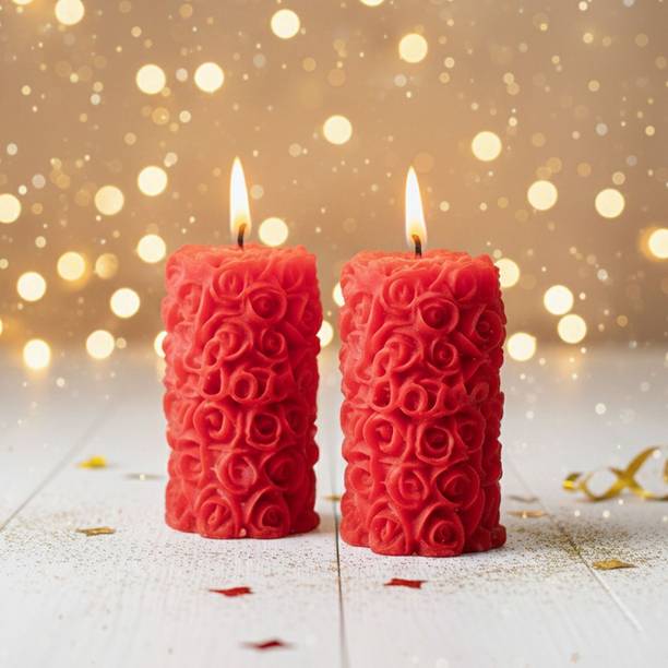 Glowing Drop Red Rose Scented soy wax candles Candle