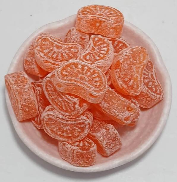 Organic FRESHNEST Orange Flavoured Candy |Khatti Meethi Narangi Goli|Santra Toffee Sweet & Tangy Orange Candy