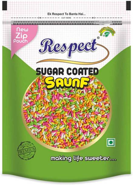 RESPECT Sugar Coated Saunf 200gm | Fennel Seeds, Mukhwash, Sweet Mouth Freshener