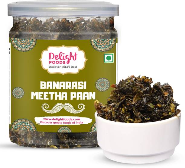 Delight Foods Real Betel Leaf Banarasi Meetha Paan Mukhwas (Without Supari & Areca Nut) Meetha paan Mouth Freshener