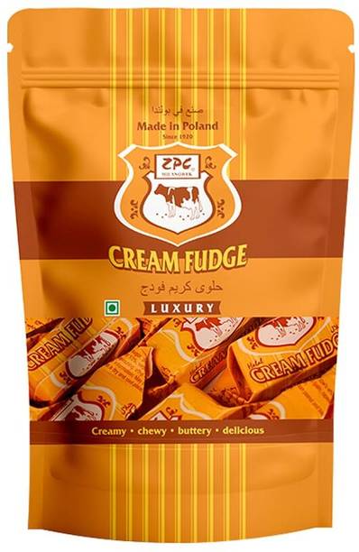 Zpc Milanówek Cream Fudge Luxury, 500 g (Product of Poland) Creamy Caramel Fudge Candy
