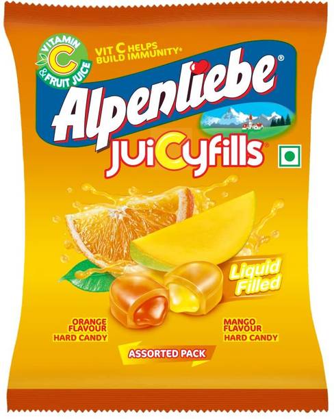 Alpenliebe Juicy Fills Orange & Mango Flavour Candy