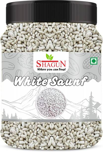 SHAGUN Peppermint Saunf | Madrasi Saunf | Fennel Seeds | Sounf | Sauf | Sonf | Soaf White Saunf Mouth Freshener