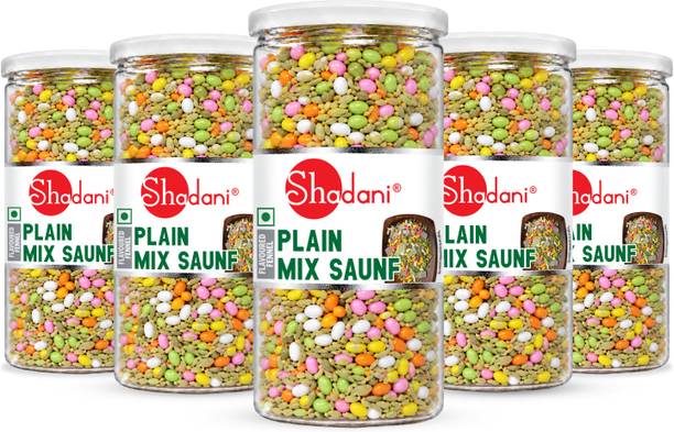 Shadani Plain Mix Saunf – Aromatic Fennel Seeds Mouth Freshener & Digestant Mukhwas Jar Saunf Mouth Freshener