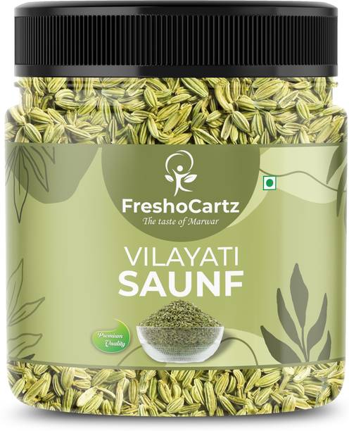 FreshoCartz Fennel Seeds | Saunf | Variyali | Whole Moti Souf | Vilayati Sauf | Fennel seeds Mouth Freshener