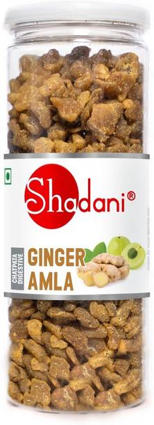 Shadani Ginger Amla Candy | Adrak Flavor Dry Amla | Tangy Sweet & Spicy Digestive Candy Ginger Candy
