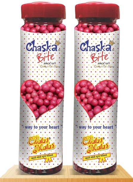 CHASKA BITE |Chatar Matar|Candies|Khatti Meethi|Chatpati Goli|Pack of 2|200 gm x 2 SWEET AND SOUR FLAVOR Sour Candy