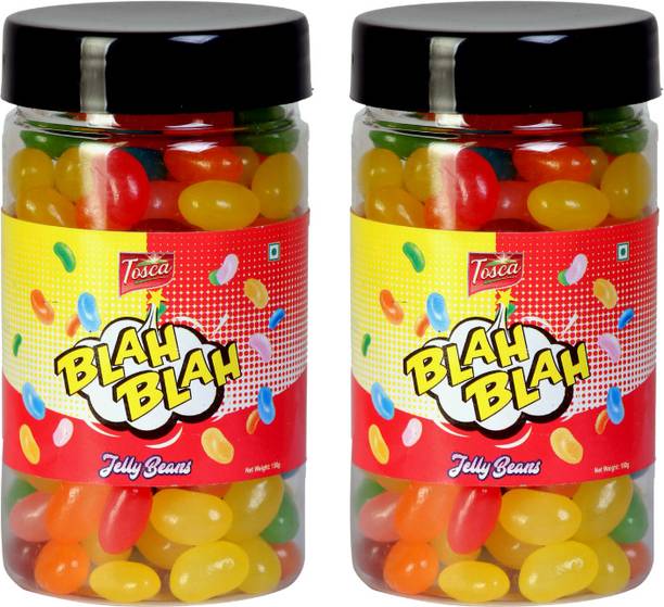 Tosca Blah Blah Jelly Beans - 100% Vegetarian Multicolored Mixed Fruit Jelly Beans