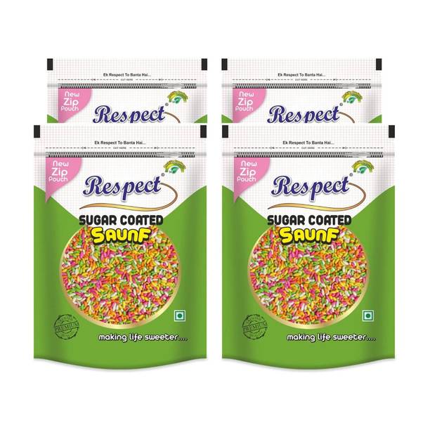RESPECT Sugar Coated Saunf 800gm | Fennel Seeds, Mukhwash, Sweet Mouth Freshener