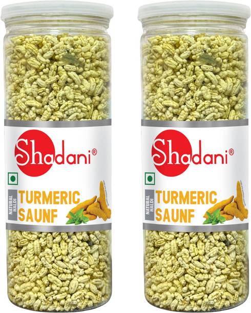 Shadani Turmeric Saunf Sweet Fennel Mukhwas Mouth Freshener Digestive Haldi Saunf Mix Fennel Seeds with Mild Turmeric Taste Mouth Freshener