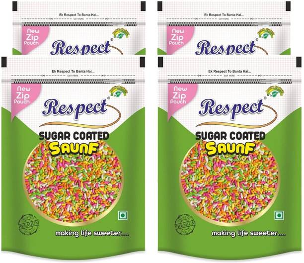 RESPECT Sugar Coated Saunf 800gm (Fennel Seeds, Mukhwash, Sweet & Refreshing Mouth Freshener