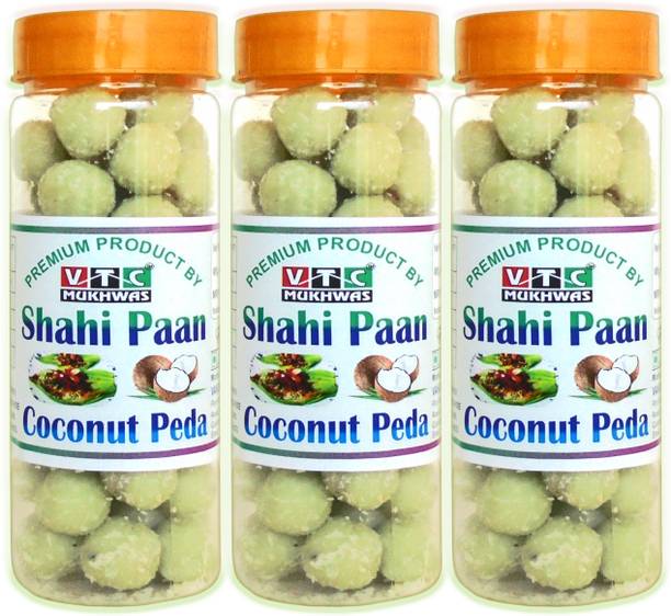 VTC Tasty Soft Milky Shahi Paan Coconut Peda, Shahi Coconut Milk Paan Candy Bar Gift Pack