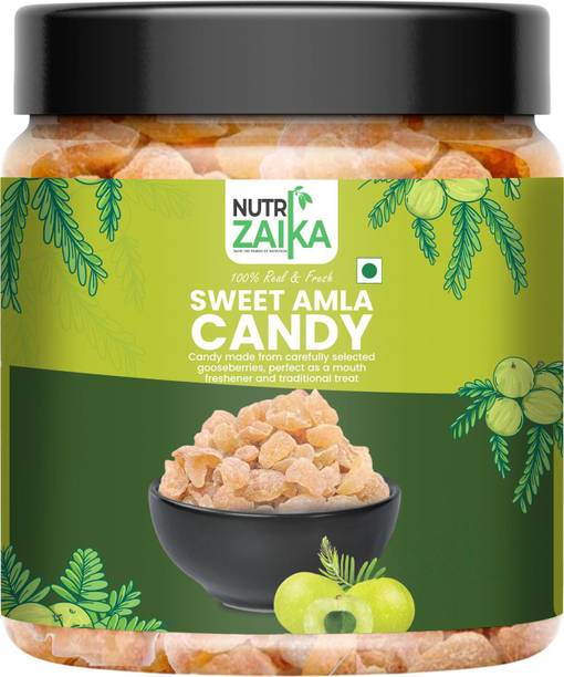 NUTRI ZAIKA Sweet Amla Candy | Tangy & Sweet Indian Gooseberry Treat | Natural Vitamin-C Sweet & Tangy Mouth Freshener