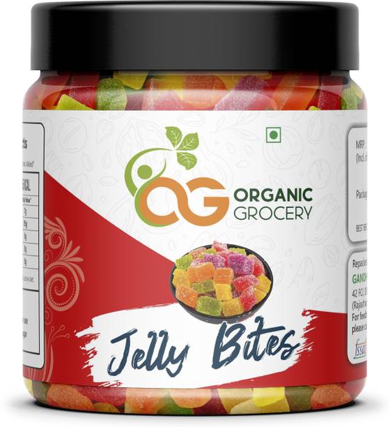 Organic Grocery Jelly Bites Sweet |Fruit Jelly Candy |Jelly Toffee Jar Pack] Sugar Jelly Bites Jelly Beans