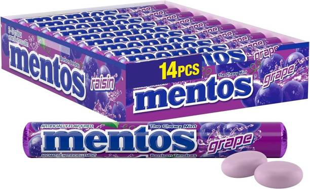 Mentos Grape Chewy Dagrees Candy Roll Grape Candy