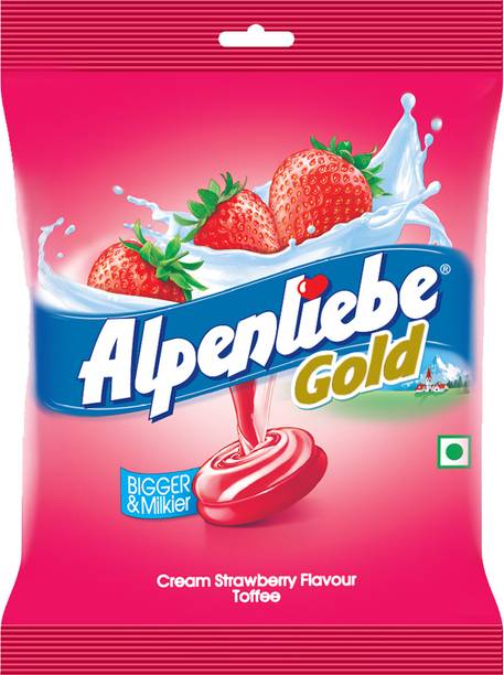 Alpenliebe Gold Cream Strawberry Toffee