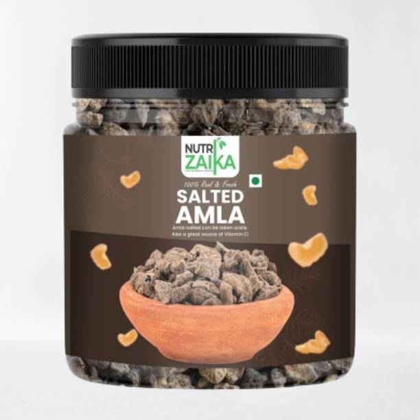NUTRI ZAIKA TANGY SALTED AMLA | SAVORY INDIAN GOOSEBERRY | TRADITIONAL DIGESTIVE TASTE Sweet & Tangy Mouth Freshener