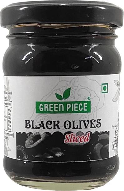 GREEN PIECE Black olives Sliced (120gm) Olives