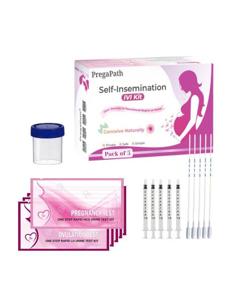 PregaPath At‑home insemination, IUI IVI alternative, Conceive, free Preg & Ovulation test, Tampons