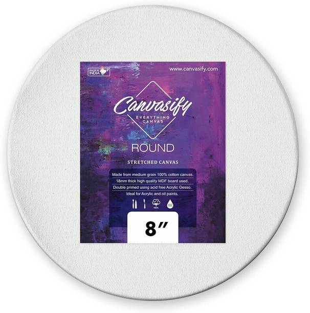 Canvasify white Canvas Board Acrylic Soft Touch Acrylic Primed Board (Set of 2)