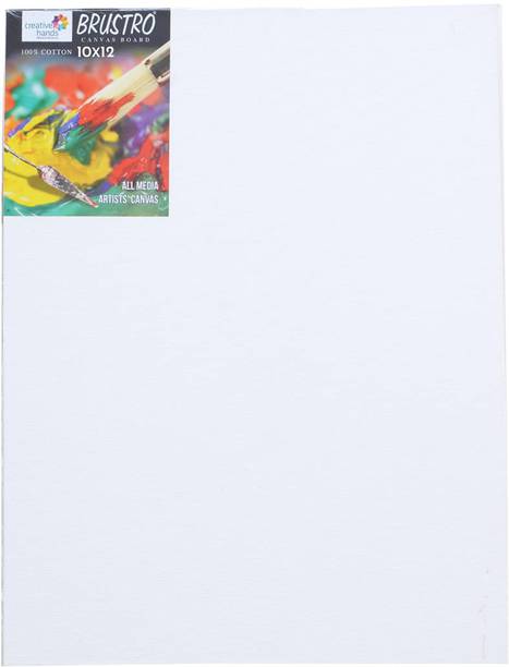 BRuSTRO Artists (10 x 12 Inch) 100% Cotton,4 mm Thickness, Cotton Medium Grain Board Canvas (Set of 1)