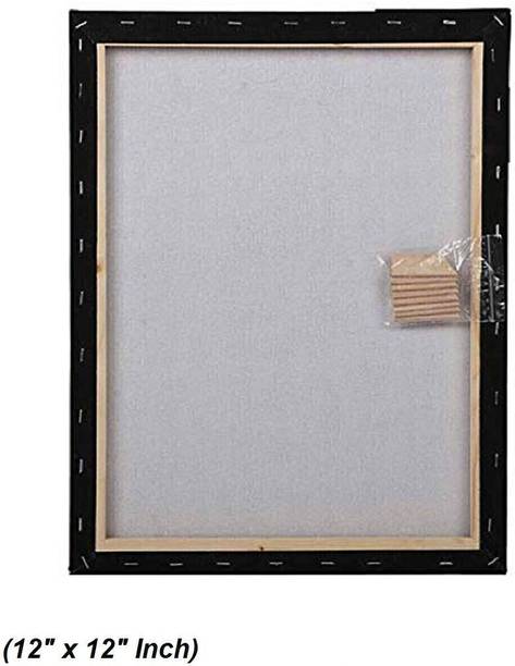 Eascan Art 12" x 12" Inch Cotton Medium Grain Pre Stretched Canvas (Set of 1)