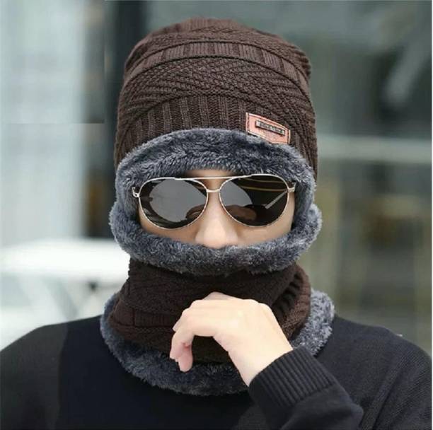 KIRMIR Self Design Beanie Cap