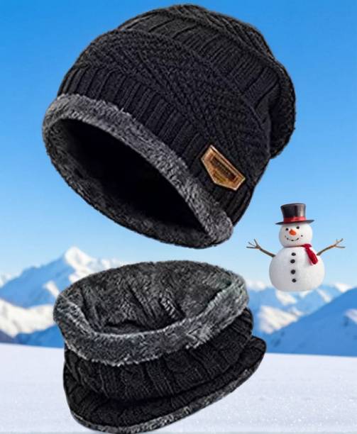 INFISPACE Self Design Beanie Cap