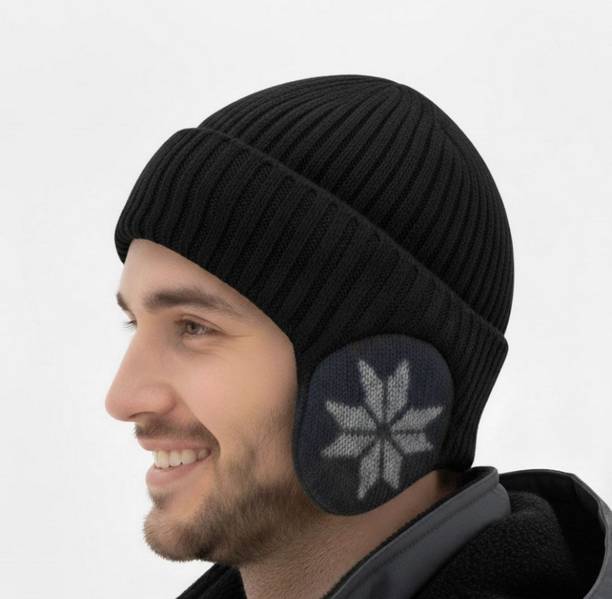 INFISPACE Self Design, Solid Beanie