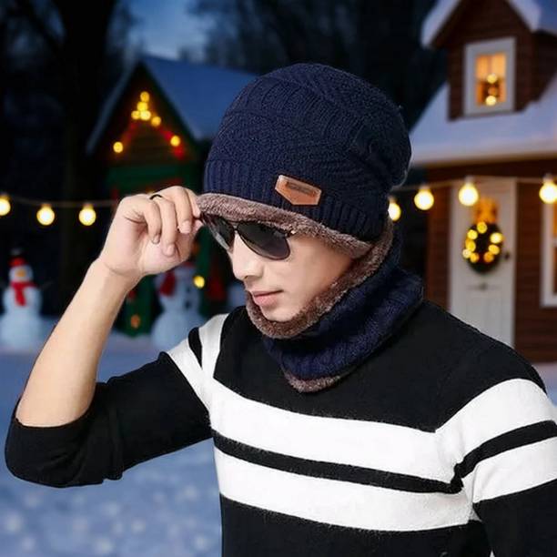 INFISPACE Self Design Beanie Cap