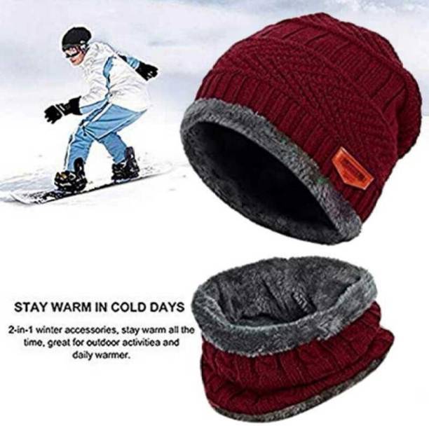 THESHIVAN Self Design Beanie