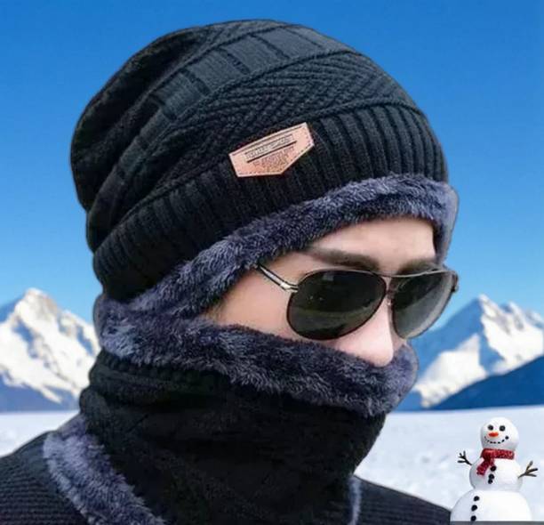 INFISPACE Self Design Beanie Cap