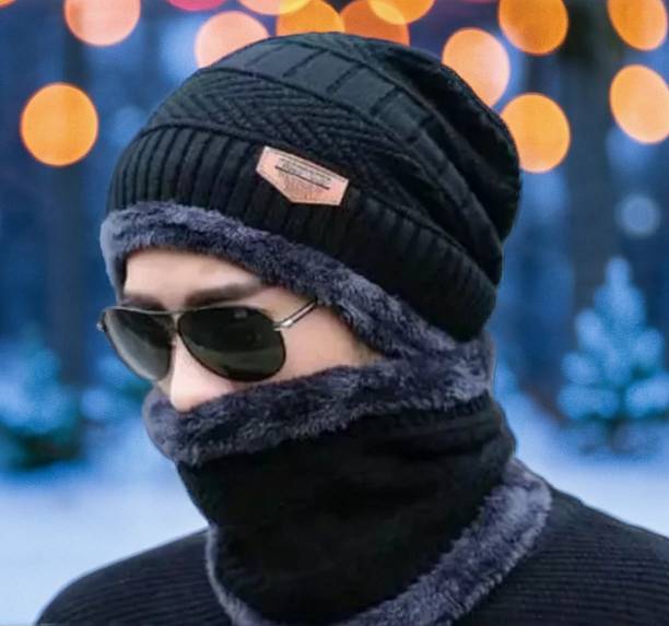 INFISPACE Self Design Beanie Cap
