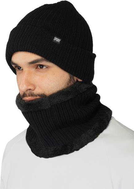 iSweven Solid, Woven, Printed Beanie Cap