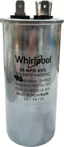 Arvika Sales Whirlpool Original 55 MFD Capacitor for All Air Conditioners Power Capacitor