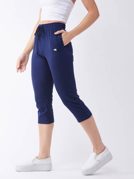 Women Dark Blue Capri