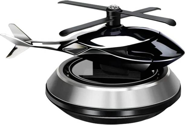 ASRYD Solar Energy Helicopter Alloy Car Air Freshener Organic Aromatherapy Air Purifier