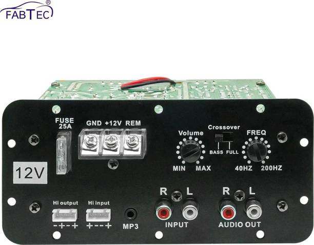FABTEC Basstube, Subwoofer Slayer, Pure Bass, ThumpMaster Mono Bass Amp (120W, 12V DC) Mono Class AB Car Amplifier