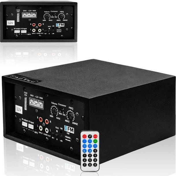 FABTEC 12V 120W Dual Channel Car Amplifier with Bluetooth, USB, FM Sound Processor Mono Class AB Car Amplifier