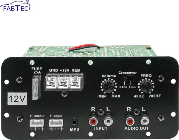 फैबटेक Car Basstube Subwoofer Slayer ThumpMaster Pure Bass 120W (12V DC) मोनो क्लास AB कार एम्पलीफायर
