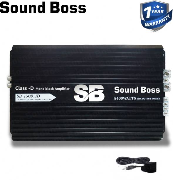 Sound Boss SB-1500.1D 8400W MAX Digital Linkable Block HI-FI Mono Class D Car Amplifier