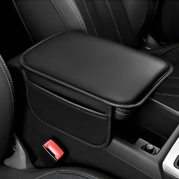 Lariox Car Center Console Cover, Leather Vehicle Arm Rest Cushion Mat Car Armrest Cover