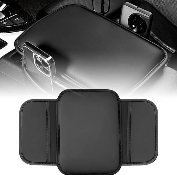 STHIRA Universal Memory Foam Arm Rest for Car with Dual Storage Pouches Premium Car Armrest Cover